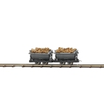 Busch 12262 - H0f - 2-tlg. Set  Lore Spaltholz